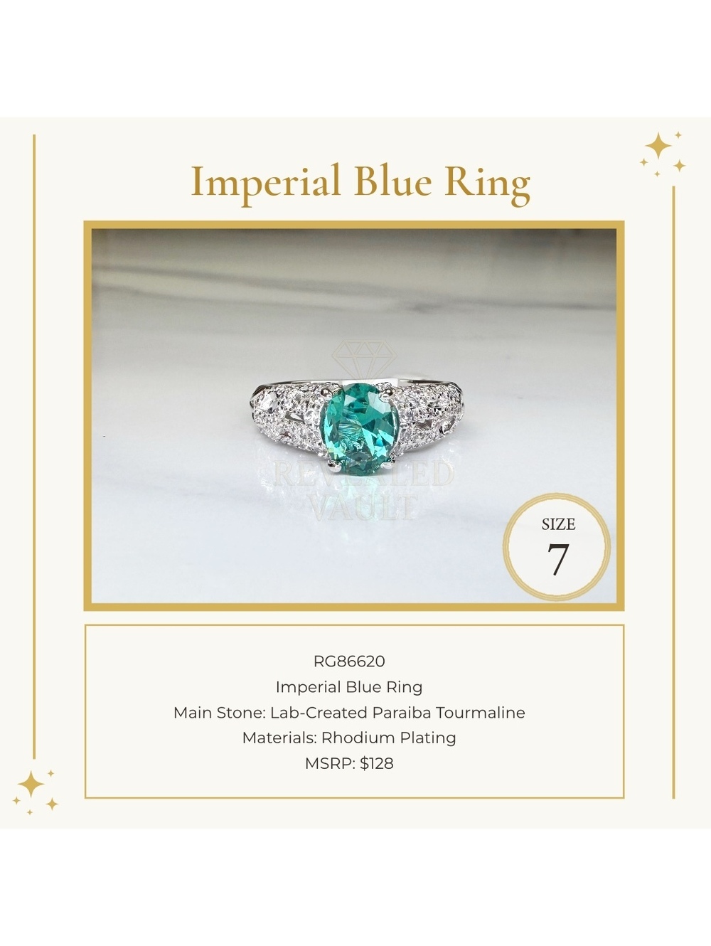 Imperial Blue Ring - Size 7 - OG